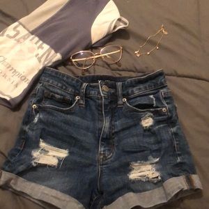 Super high rise midi shorts from Aeropostale